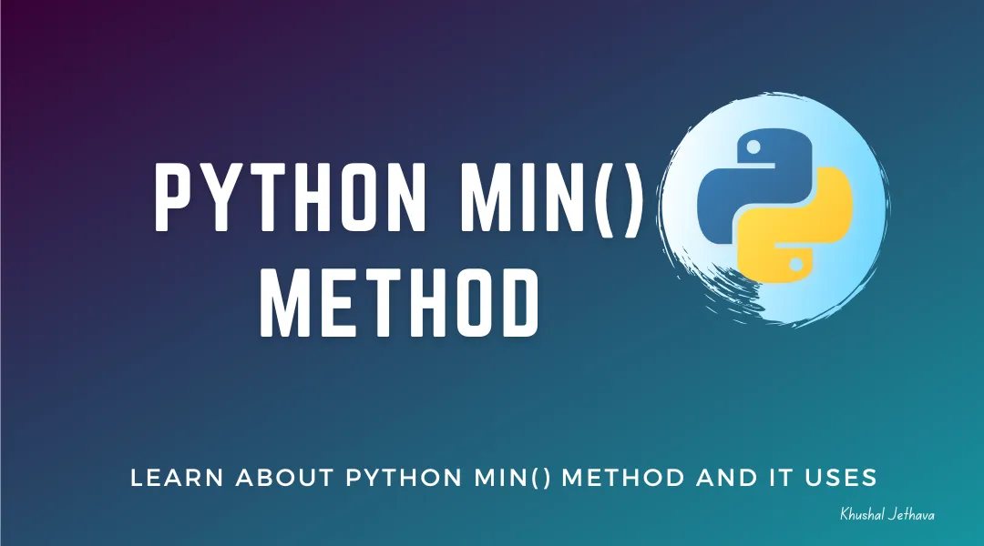 Python min() Method